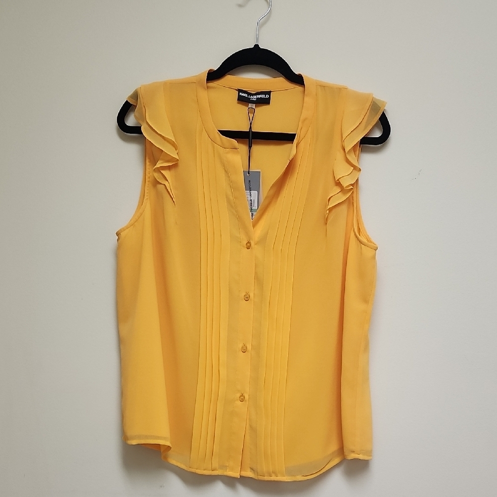 Karl Lagerfeld Golden Blouse